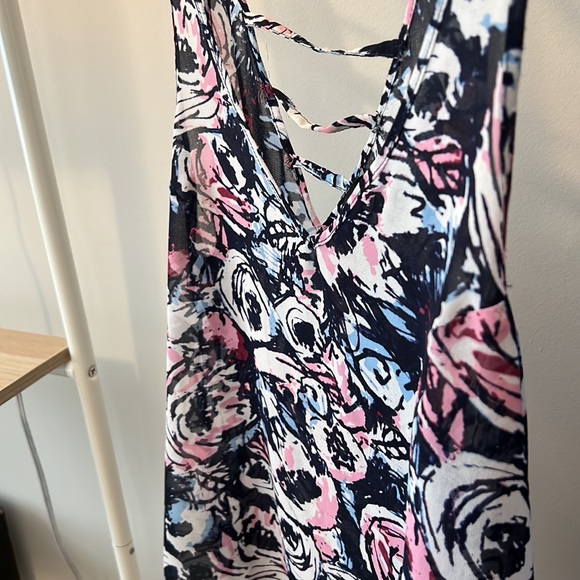 Nollie | sheer | multi color | floral | tank top - Picture 2 of 3